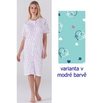 Dámská noční košile Dámská rozepínací noční košile KARELPIU KC6076 bílá M