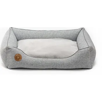 Pelíšek pro psa Pelech Cézar NATUR, šedý Velikost: M (80 x 70cm)