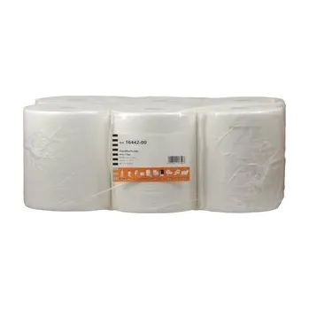 Podlahový mycí stroj Ručník v roli, 2 vrstvy, šíře 21cm, průměr 19cm, neperforovaný bílý, celuloza (6ks v bal)