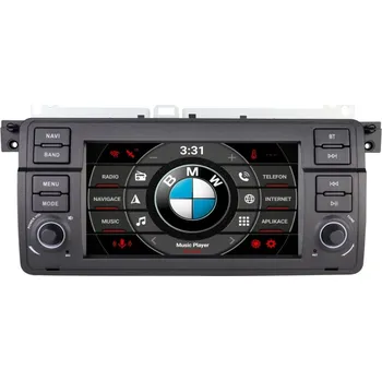 Autorádio BMW E46 Android 14 autorádio s WIFI, GPS, USB, BT LOW HW výbava: 4 Core 2GB+32GB LOW