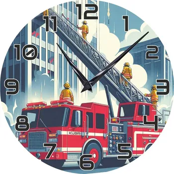 Hodiny KUBRI KU2001 - dětské hodiny od českého výrobce s oblíbeným hasičským motivem