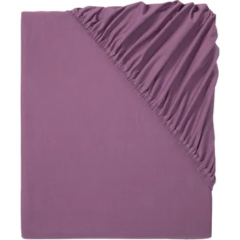 Prostěradlo LIVARNO home Žerzejové napínací prostěradlo, 180–200 x 200 cm (lila fialová)