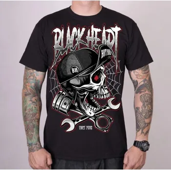 tričko street pánské - RIOT - BLACK HEART - 14002