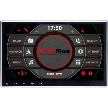 Autorádio 1DIN 10,1" autorádio Android 14 s WIFI, GPS, USB, BT LOW HW výbava: 4 Core 2GB+32GB LOW