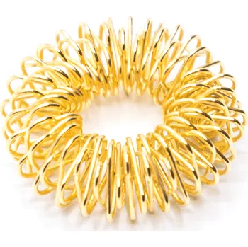 Prsten Milujeme Kameny Masážní prsten - zlatá barva 41581