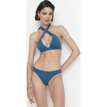 Kalhotky Dámské kalhotky bikin Trendyol Basic Trendyol modrá 1837116
