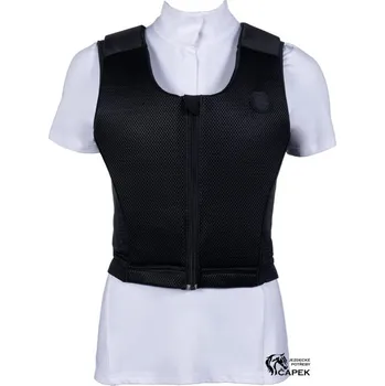 Jezdecká bezpečnostní vesta Dětský páteřní chránič HKM -SAFE RIDE- - Černá - M