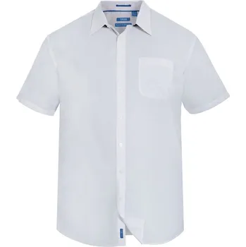 Pánská košile D555 košile pánská DELMAR nadměrná velikost 8XL bílá