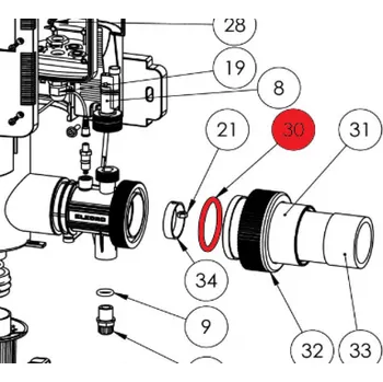 Zařízení na úpravu vody Pooltechnika Těsnění pod LN UV lampy Elecro (pár)
