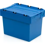Plastová zasouvací přepravka s víkem, 600 x 400 x 440 mm
