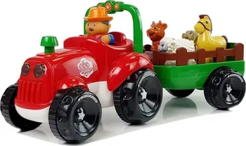 autíčko LEAN Toys 8297 traktor s přívěsem a zvířátky