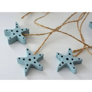 Dřevěná dekorace - Mořská hvězdice k zavěšení