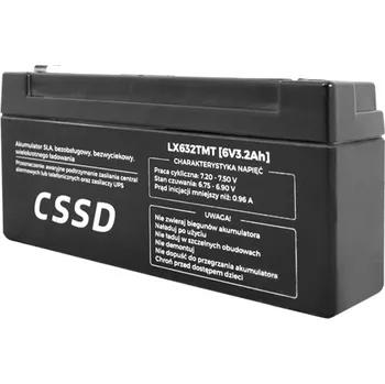 Záložní baterie Baterie olověná CSSB LX632TMT, 6V, 3,2Ah