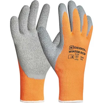 Pracovní oblečení GEBOL - WINTER ECO oranžové pracovní rukavice zimní - velikost 9 (blistr)