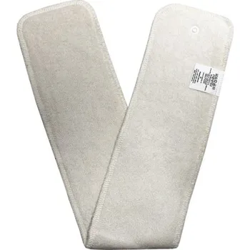 látková plena Breberky - Noční BIO Vkládací plenka (M) - Dlouhá, Přírodní