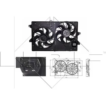 Chladič motoru Větrák, chlazení motoru NRF 47003