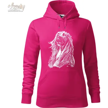 Pánská mikina Mikina - Afgánský chrt Barva: Purpurová (40), Velikost: XL, Střih: Dámské