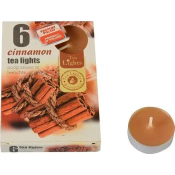 Svíčka ADMIT svíčka čajová vonná SKOŘICE (6ks) (hoří 6x3-4hod)