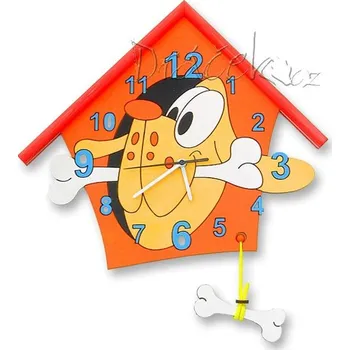 Hodiny Hodiny Pes oranžový