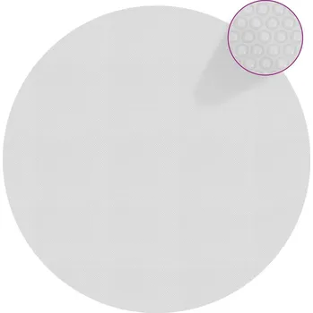 vidaXL Plovoucí PE solární plachta 455 cm šedá