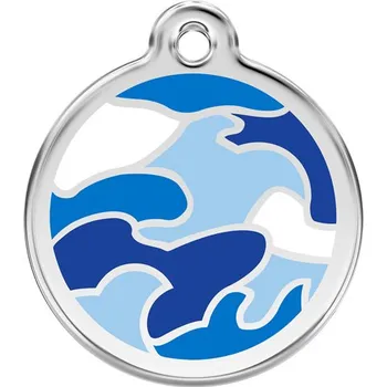 psí známka RED DINGO Známka Camouflage Navy 20 mm