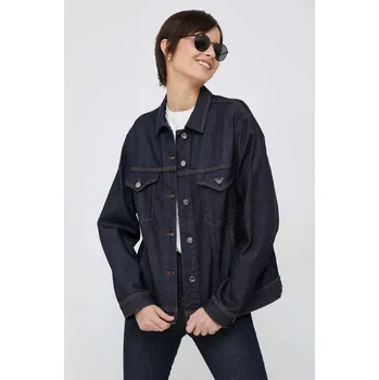 Dámská casual bunda Džínová bunda Emporio Armani dámská, tmavomodrá barva, přechodná 8N2B82.2DG5Z.NOS 59X, vel. 38