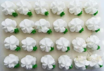 Jedlá dekorace na dort Cukrářské zdobení Richard Fagoš Cukrové květy 3.047.15 24 ks bílé