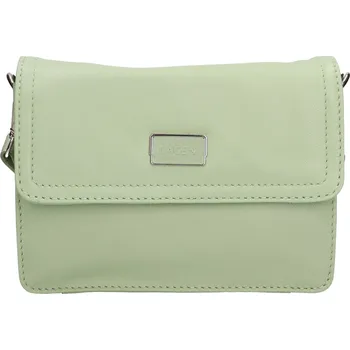 Kabelka Dámská kožená kabelka Lagen Elowen - zelená