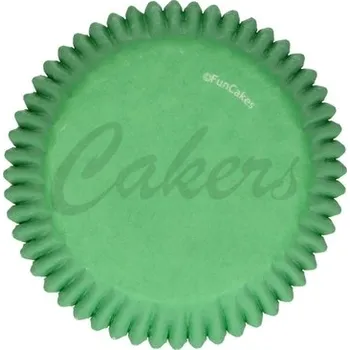 Jedlá dekorace na dort FunCakes košíčky tmavě zelené (48ks)