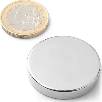 Dekorativní magnet Neodymový magnet kotouč Ø 33 mm, v. 6 mm, síla 14 kg