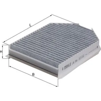 Ventilátor topení a klimatizace Filtr, vzduch v interiéru KNECHT LAK 364