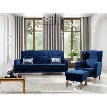 Sedací souprava Sedací souprava 3+1+taburet MARINO s čalouněním zadní části