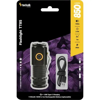 Svítilna Technik MT-TT85 baterka TT85 (+1x18350 1100mAh) 3xP35 LED (850 lm)