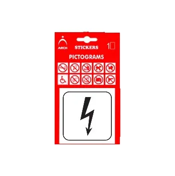 Informační tabulka Samolepka piktogram - Elektřina