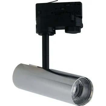 Bodové svítidlo Eco-Light LED reflektor Rocket 7W 3 000K chromový - Hlava - délka 16,5 cm, Ø 5 cm; délka kolejnicového vozíku 9,4 cm 1 x 7 W LED - Doprava zdarma