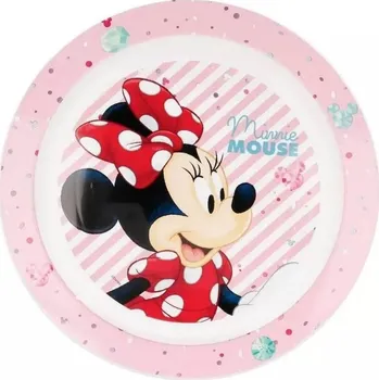dětský talíř STOR Talíř Minnie Mouse růžový 22cm