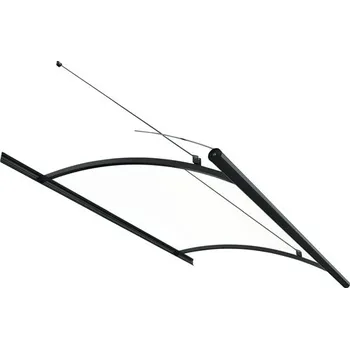 Stříška nad vchodové dveře Vchodová stříška Straubing 1518 x 935 x 905 mm antracit