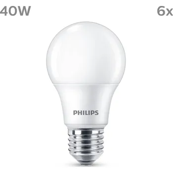 Philips LED žárovka E27 4,9W 470lm 2700K matná 6ks