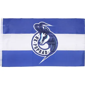 Vlajka Vlajka HK Poprad 150x90cm (Vlajka HK Poprad s logem)