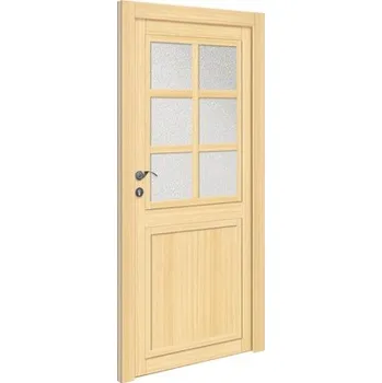 Vchodové dveře Dřevěné vchodové dveře vedlejší Utah 110x210 cm L smrk