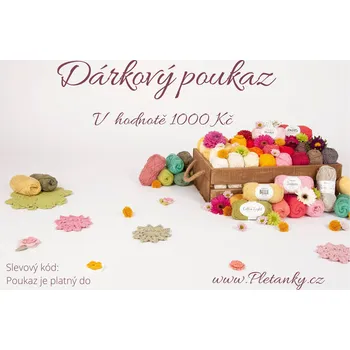 Tělový krém Pletánky Dárkový poukaz - 1000 Kč