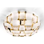 Slamp Mida stropní světlo, Ø 67 cm, zlatá/bílá - Ø držáku 38 cm zlatá, bílá 4 x 12 W LED - Doprava zdarma