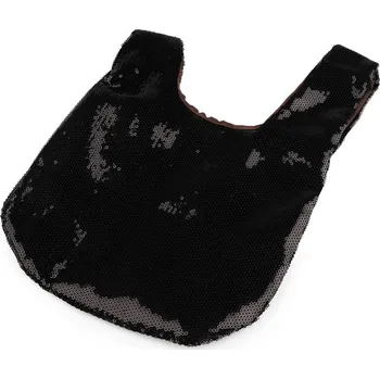 Kabelka Flitrová kabelka / taška 26x21 cm - 2 černá