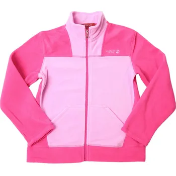 Dětská móda Dívčí fleecová mikina WOLF B2144 růžová