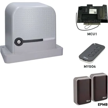 Pohon brány Sada pohonu pro posuvnou bránu do 600kg/8m NICE Robus RBS600 (C)