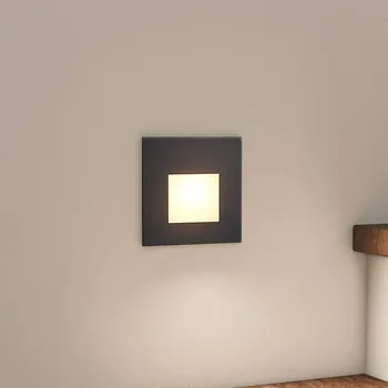Lampička Arcchio LED vestavné svítidlo Vexi, 7,8 cm x 7,8 cm, černá, CCT LED 2,8 W celkem - Doprava zdarma