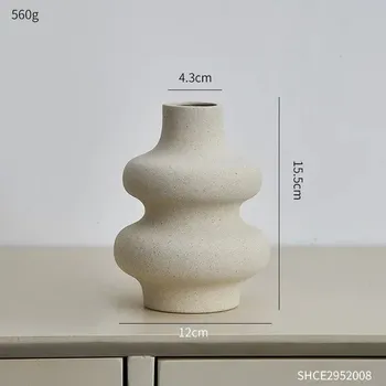 Váza Keramická moderní bílá váza - Váza A-15,5cm