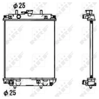 Chladič motoru Chladič, chlazení motoru NRF 53674