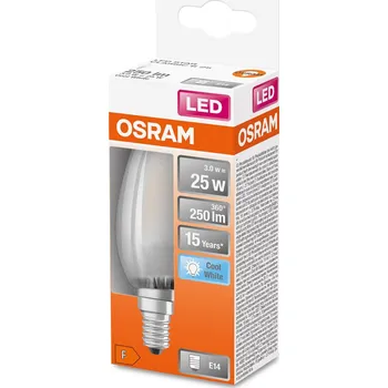 Lampička OSRAM LED svíčka E14 Classic B 2,5W 4000K matná