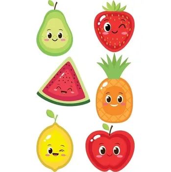 Party dekorace Tvořílci.cz Nálepky Mini Ovoce 7,5 x 12,3cm